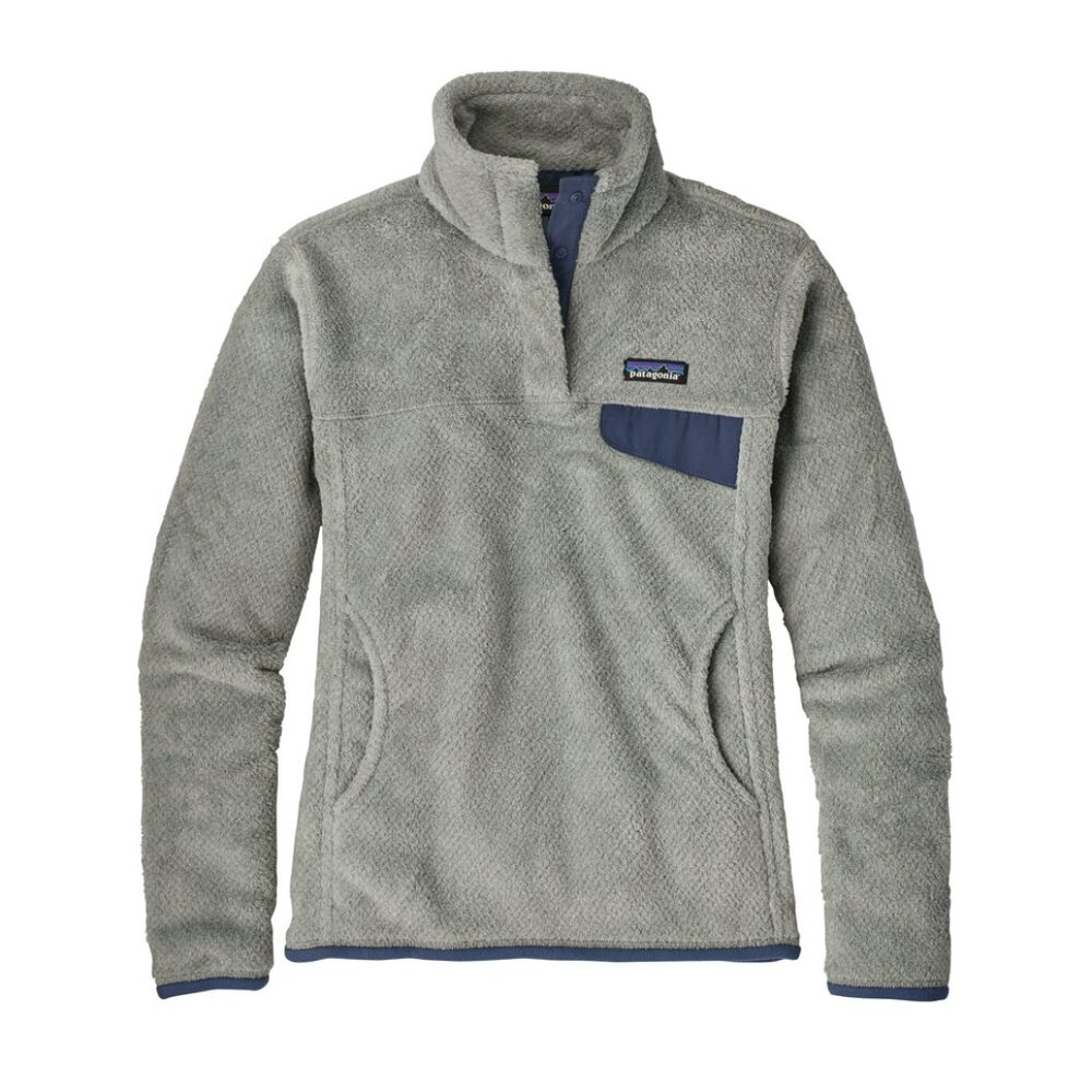 Patagonia Women's Re-Tool Snap-T Pullover Tailored Grey Dolomite Blue Pullover L